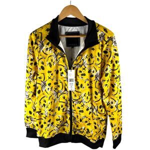 Reason New York Robot AI Skull Smileys Full Zip Jacket Men’s S - Streetwear Punk